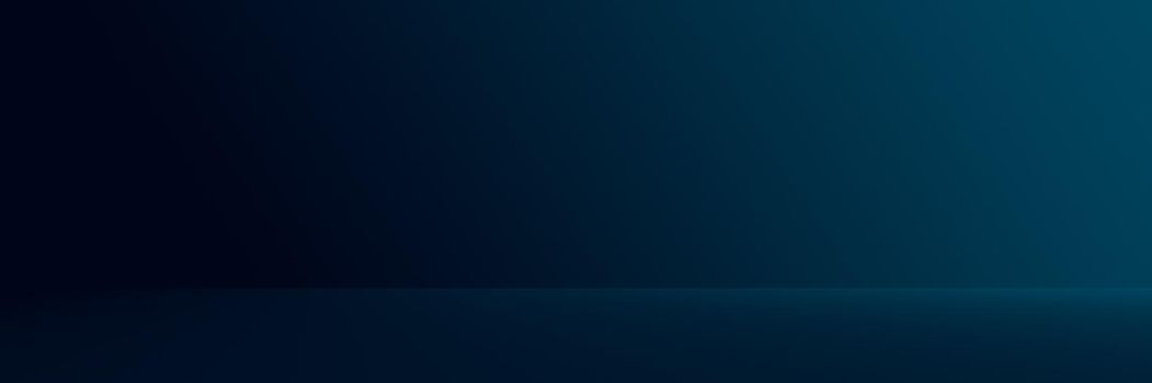 Studio Background - Gradient luxury dark blue horizontal studio room background