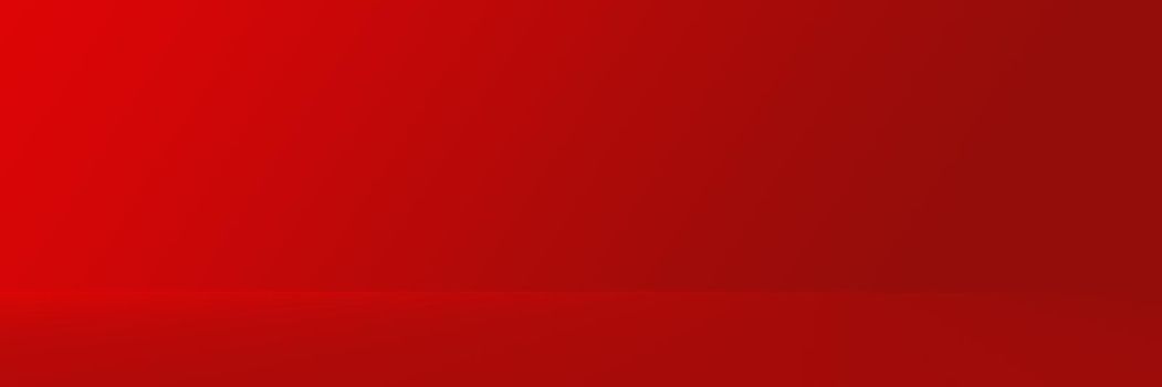 Studio Background - Bright Red Gradient horizontal studio room wall background