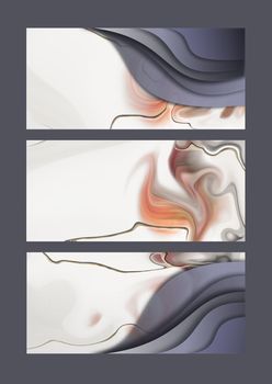 abstract border template, background. Trendy pastel colour set of template. Illustration