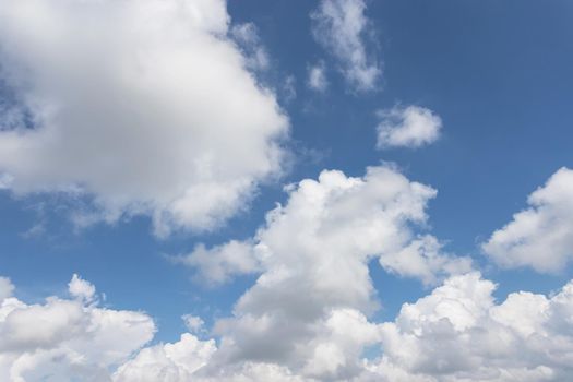 Amazing sky with fluffy clouds