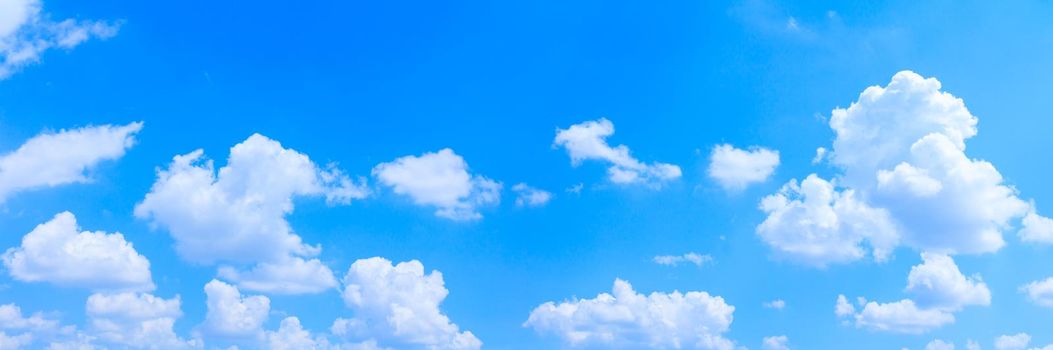 panoramic sky and cloud summertime beautiful background