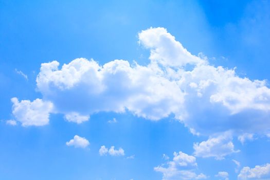 blue sky bright and big cloud beautiful, art of nature with copy space for add text