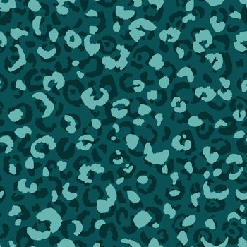 Abstract modern leopard seamless pattern. Animals trendy background. Green decorative vector stock illustration for print, card, postcard, fabric, textile. Modern ornament of stylized skin.