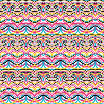 beautiful colorful seamless abstract pattern with swirls