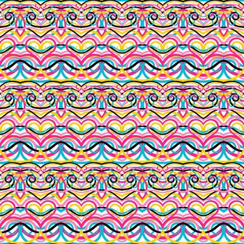 beautiful colorful seamless abstract pattern with swirls