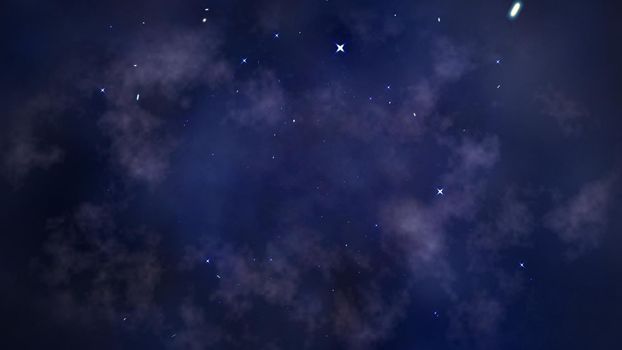 nebula stars sky in deep space, illustration render