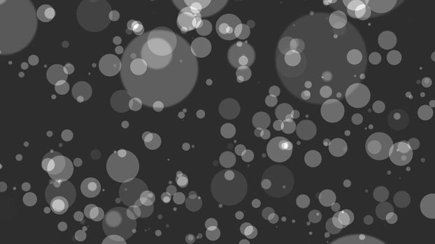 abstract bokeh background, gray particles illustration