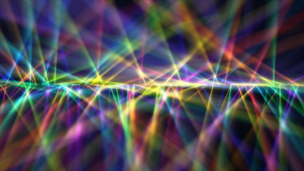 Digitally Generated Disco Laser neon Background illustration render