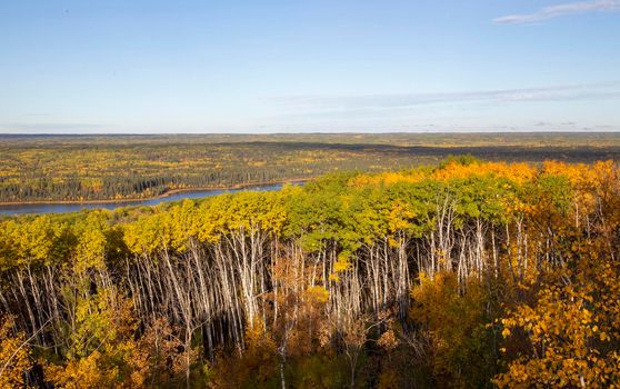 Panorama Fall Colors Prince Albert Natoinal Park