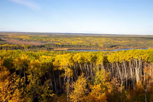Panorama Fall Colors Prince Albert Natoinal Park