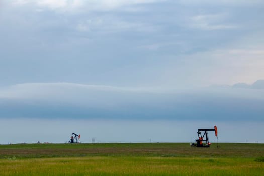 Ominous Storm Clouds Prairie Summer Rural Scene