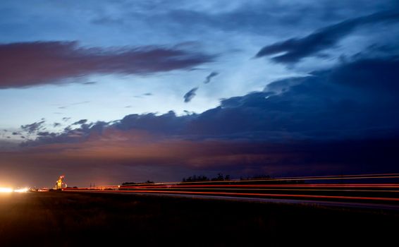 Ominous Storm Clouds Prairie Summer Rural Scene