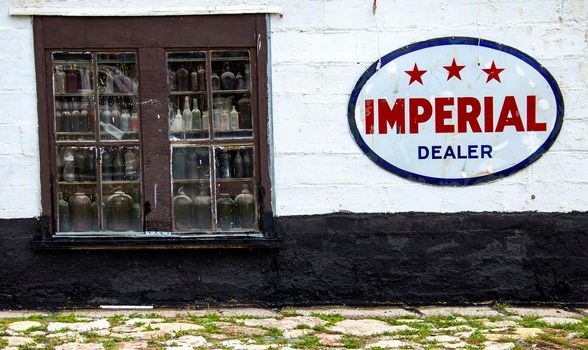 Antique Store Saskatchewan with old sign and window