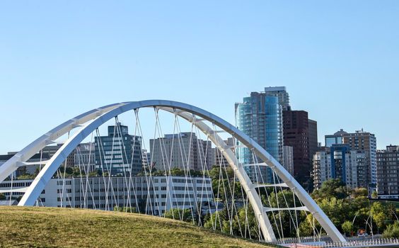 Walterdale Bridge Edmonton to downtown Alberta Capitol