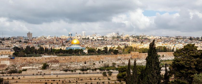 Jerusalem panoramic view of the old city