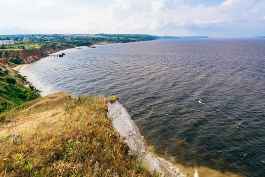 River estuary view from the dolomite cliff