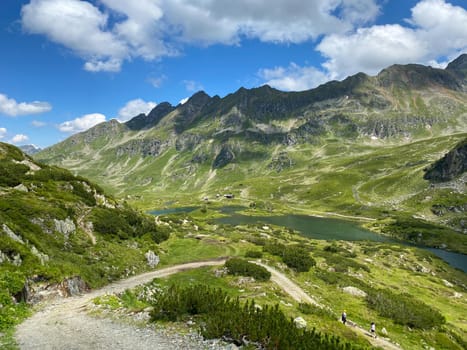Lake Giglachsee in the Styrian Tauern - Austria. The place without  tourists after the coronavirus pandemic.
