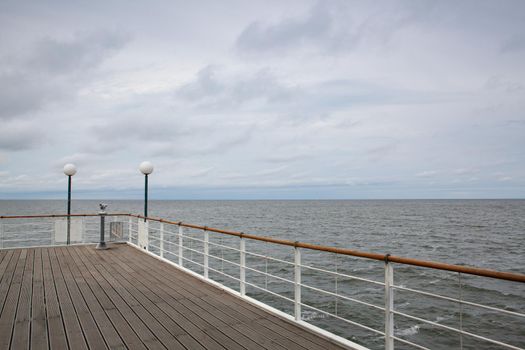 Heringsdorf Pier is a pier located in Heringsdorf, with a length of 508 metres; stretching out into the Baltic Sea, on the island of Usedom, Germany