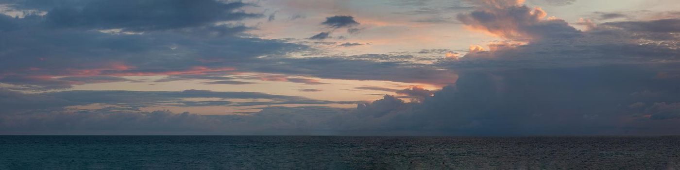 Enchanting sunset at the black sea