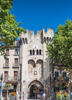 Old center of Manosque in the Alpes-de-Haute-Provence in France