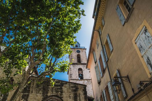 Old center of Manosque in the Alpes-de-Haute-Provence in France