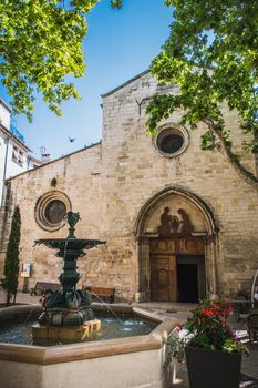 Old center of Manosque in the Alpes-de-Haute-Provence in France