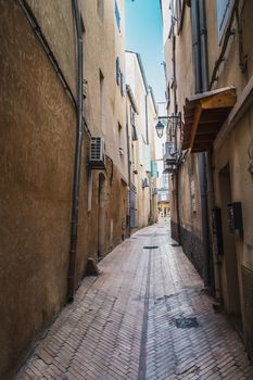 Old center of Manosque in the Alpes-de-Haute-Provence in France