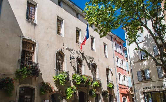 Old center of Manosque in the Alpes-de-Haute-Provence in France