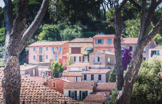 Bormes-les-Mimosas typical village in the south of France