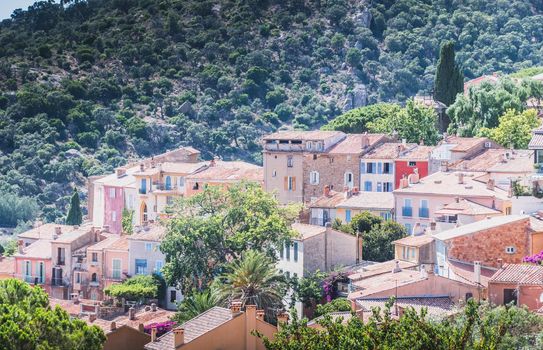 Bormes-les-Mimosas typical village in the south of France