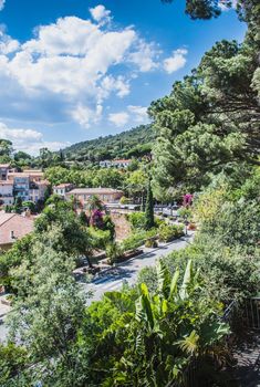 Bormes-les-Mimosas typical village in the south of France