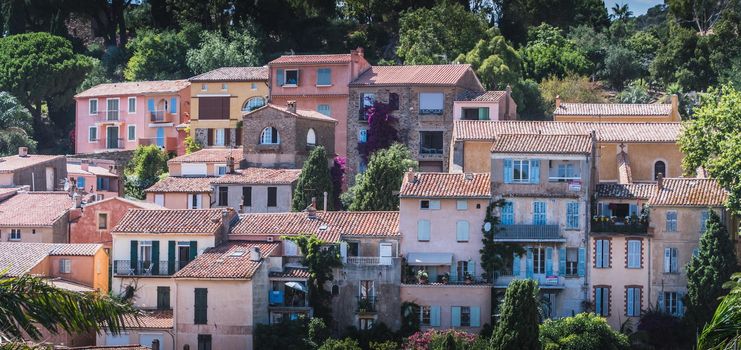 Bormes-les-Mimosas typical village in the south of France