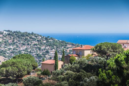 Bormes-les-Mimosas typical village in the south of France