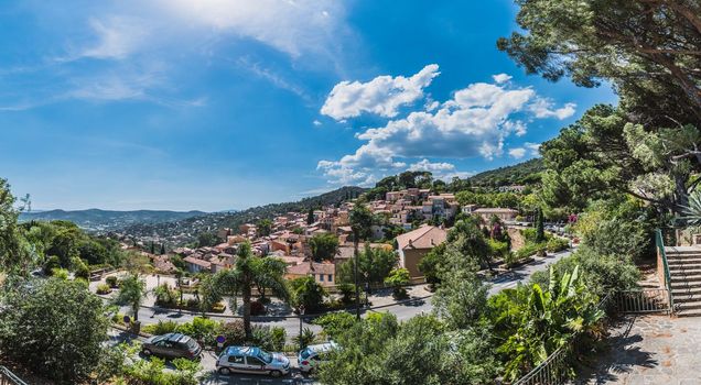 Bormes-les-Mimosas typical village in the south of France