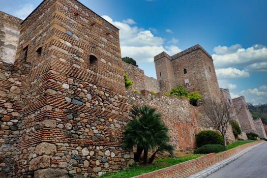 Gibralfaro ancient castle in Malaga (Spain)