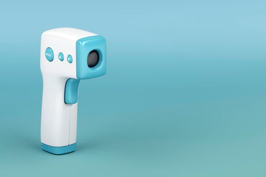 3D illustration of infrared forehead thermometer