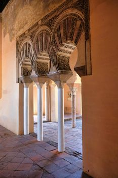 La Alcazaba arabic palace in Malaga (Spain)