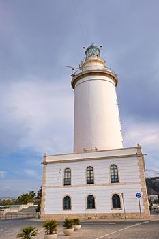 La Farola lighthouse in Malaga (Spain)