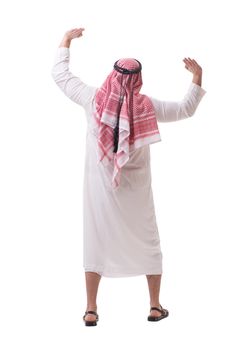 Arab businessman isolated on white background
