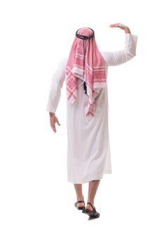 Arab businessman isolated on white background
