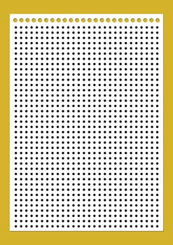 Grid paper. Dotted grid on white background. Abstract dotted transparent illustration with dots. White geometric pattern for school, copybooks, notebooks, diary, notes, banners, print, books.