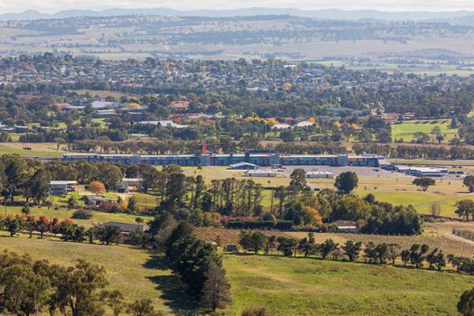 The back of Pit Lane at the Mount Panorama racetrack in Bathurst in regional New South Wales in Australia