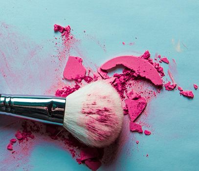 crushed make-up products - beauty and cosmetics styled concept, elegant visuals