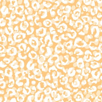 Abstract modern leopard seamless pattern. Animals trendy background. Orange decorative vector stock illustration for print, card, postcard, fabric, textile. Modern ornament of stylized skin.