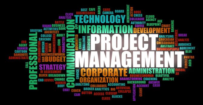 Project Management as a Business Strategy Concept Background