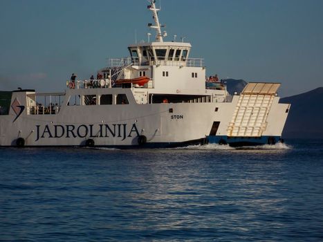 Small Jadrolinija Ferry Sailing