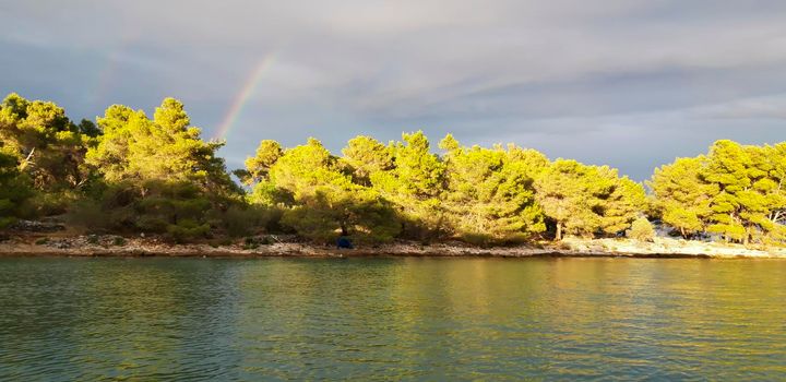 Peaceful Hvar Seascape Sunset Photo