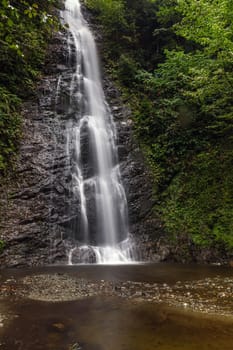 Tar waterfall shot with a long exposure near Rize, Turkey.