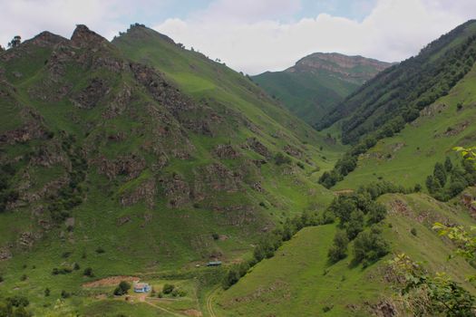 Mountain landscape. Beautiful nature, mountain gorge. High quality photo