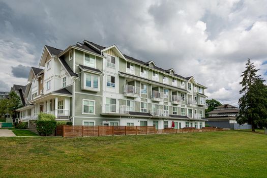 Modern Apartment Buildings in Vancouver, British Columbia, Canada.